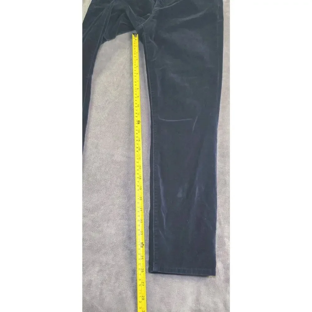 J.Crew Toothpick Corduroy Pants Women’s Size 27 Blue Skinny Cotton C22-107
